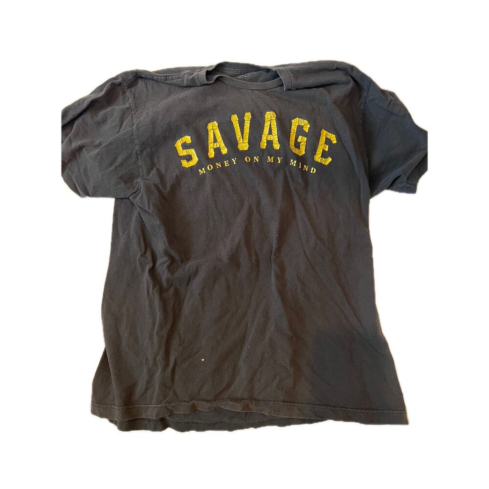 Savage Money On My Mind Vintage Black T Shirt Mens XL